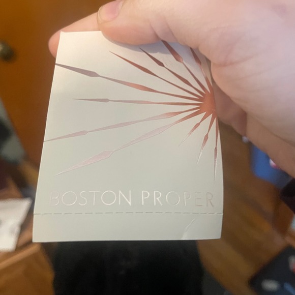 NWT Boston Proper Womens Dark Romantic Sweetheart Lace Top Blouse Black Size XL - Picture 4 of 6